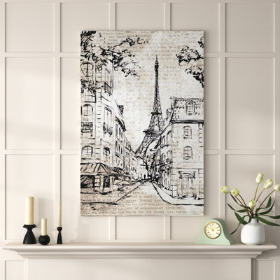 " Paris Sketch " Painting Print