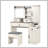 Farmhouse Vanity Desk with Sliding Mirror and Lights, Vanity Set with Glass Top and Charging Station ,Dressing Table with 4 Drawers and 2 Cabinets, Dressing Table with Stool for Bedroom, White-109919681