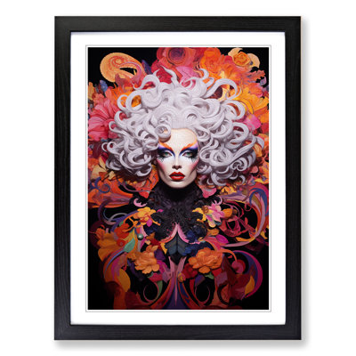 Drag Queen Informel - Single Picture Frame Print on Wood