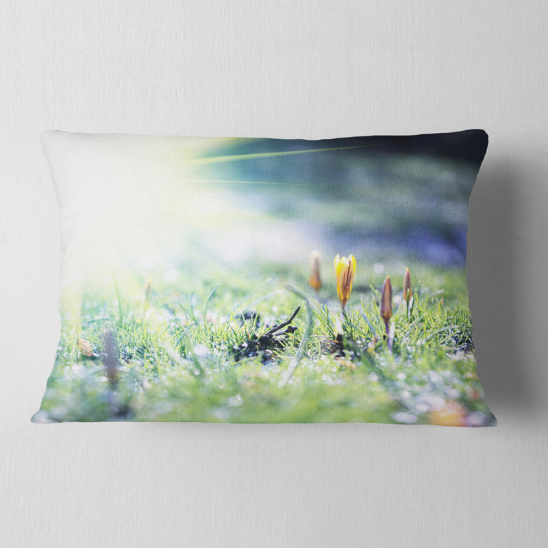 Coussin lombaire floral