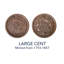 Pièce de monnaie de collection large cent 1793-1857