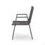 Chaise de salle à manger d'extérieur moderne en aluminium avec siège en corde (ensemble de 2)-1051749648