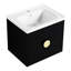 Meuble-lavabo mural 24 po avec lavabo Obinna, pour petite salle de bain