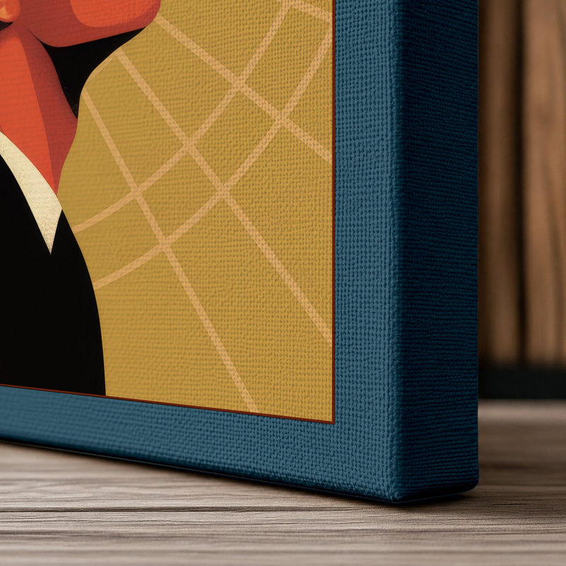Print, 36x24 - 91.4 x 61.0 cm, Teal Border