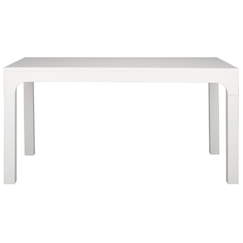 Mahogany Solid Wood Dining Table, White