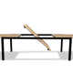 Ozzy 134'' Extendable Wood Outdoor Dining Table