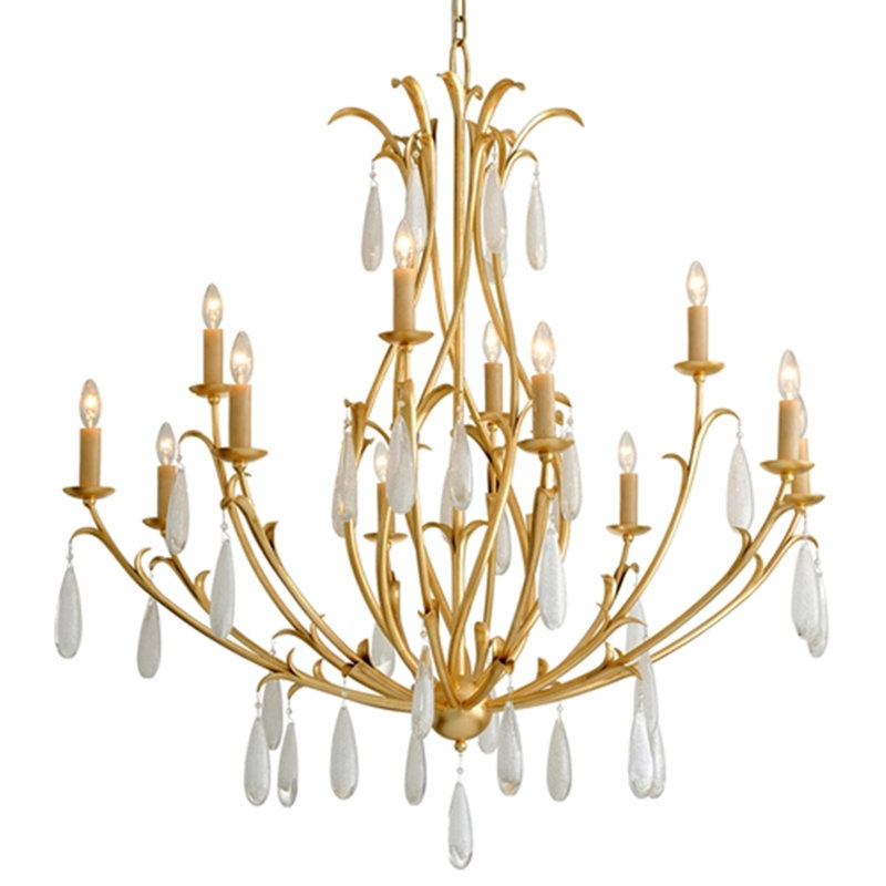 Prosecco 12 - Light Candle Style Tiered Chandelier