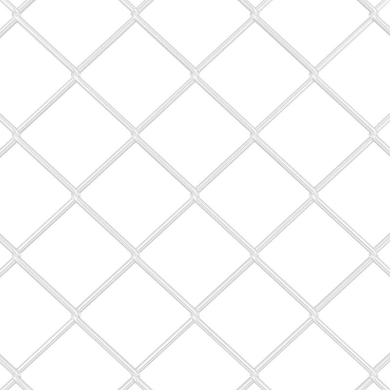 Vidaxl Chain Link Fence With Posts Steel, Silver, 160cm H x 1000cm W x 3.2cm D