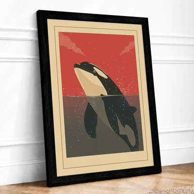 Dive into Motion Art Deco - Framed Print