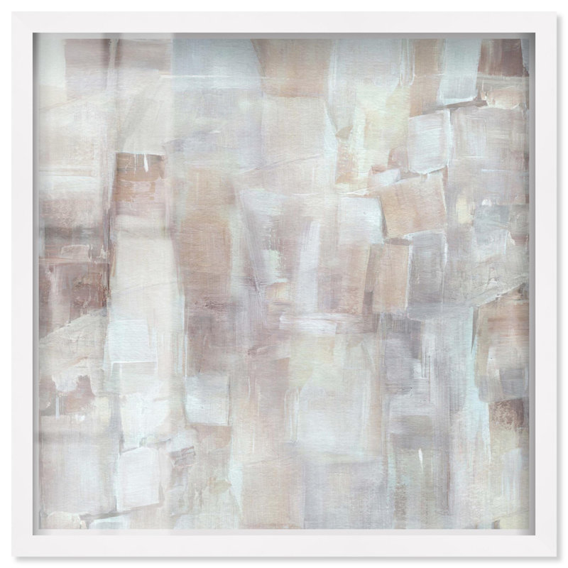 Décoration murale neutre Forever Bliss Shadowbox par Art Remedy, H 41 po x l 41 po, Blanc