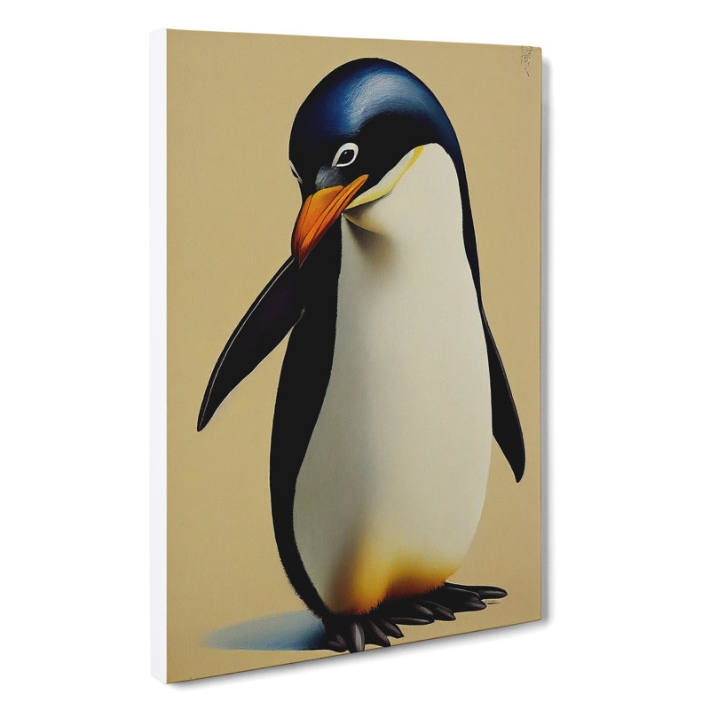 A Cute Penguin - Wrapped Canvas, 76cm H x 50cm W x 3cm D