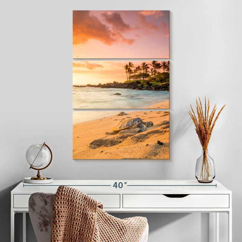 Tortue de mer Gillard Kukio Gillard, H 32 po x l 20 po