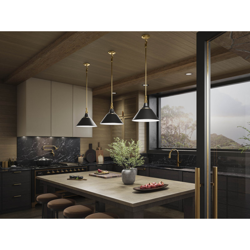 Varla 24 In. Pendant, Gold, 72.44" H x 16" W x 12.38" D