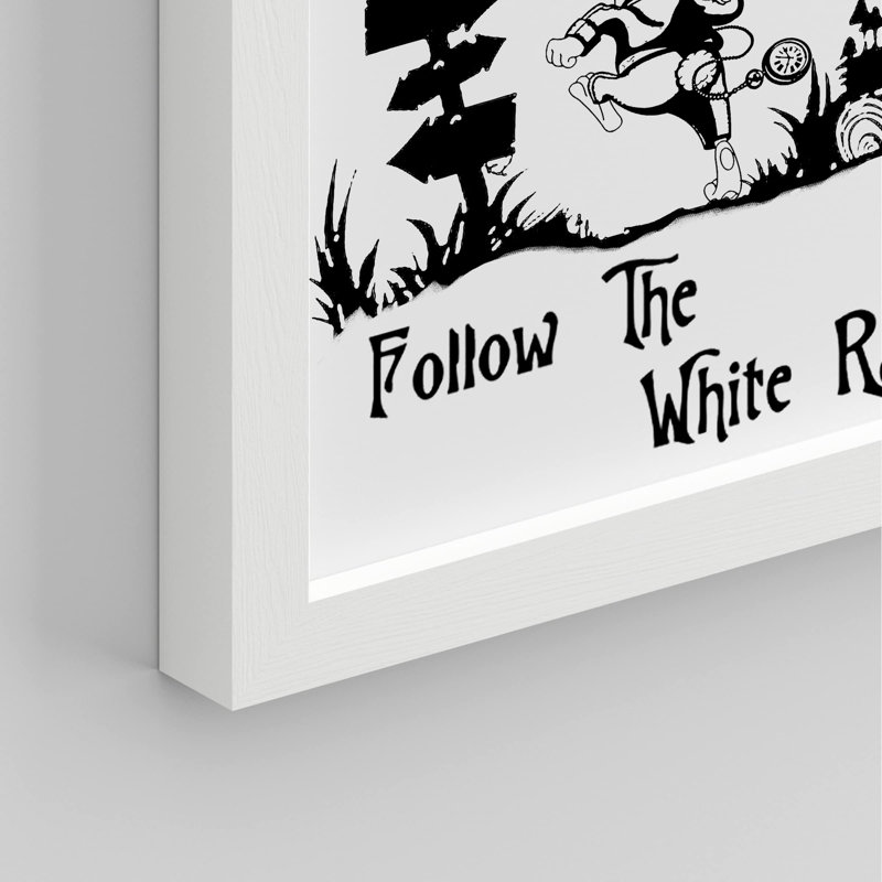 «Alice In Wonderland Classic Literature, livre blanc pour enfants» sur papier, Blanc, H 10 po x l 8 po