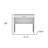 32" White Wood Computer Desk With Drawer