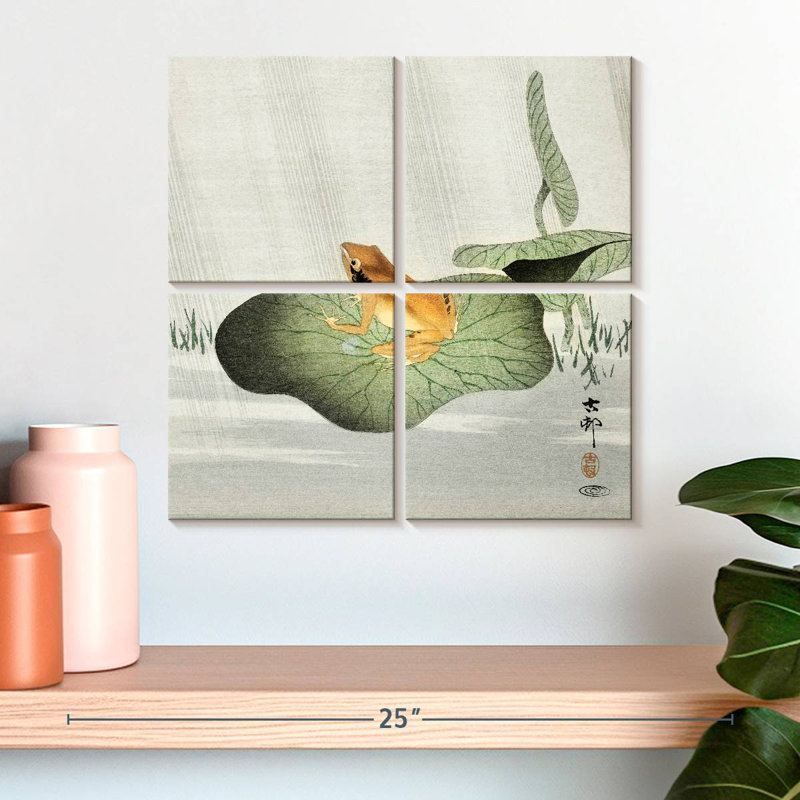 Brampt Frog On Lotus Leaf, 18" H x 18" W
