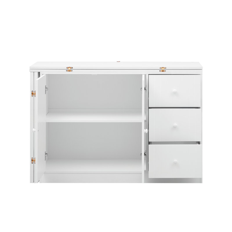 Buffet polyvalent avec table convertible et rangement abondant pour toutes les pièces