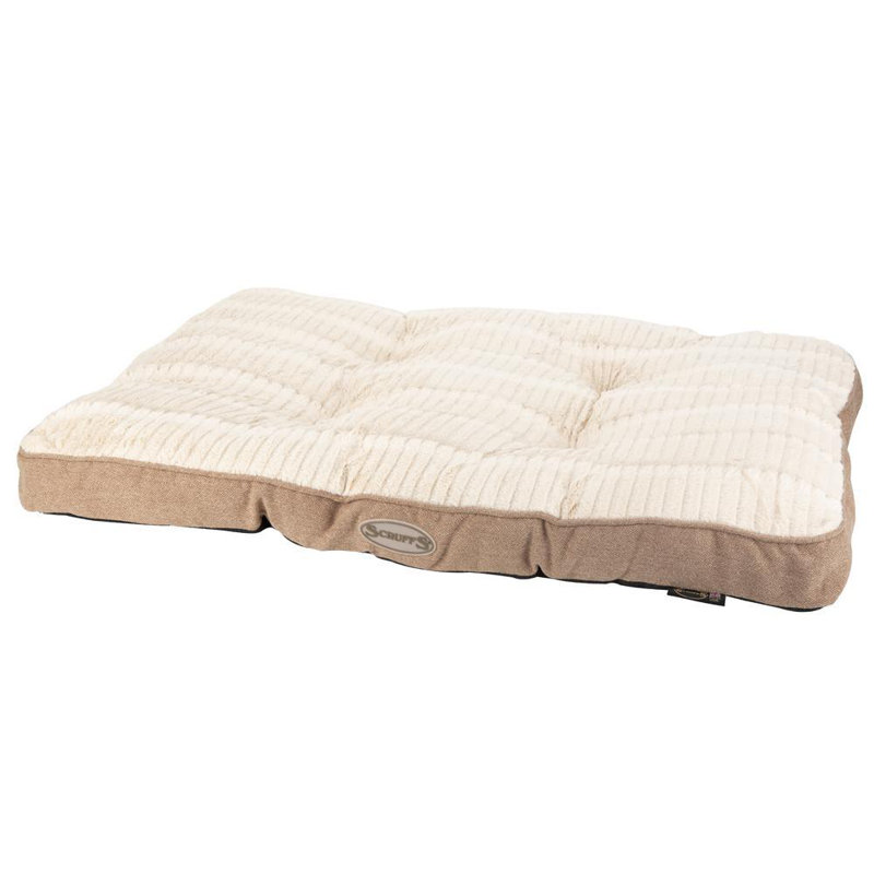 Ellen Polyester Pet Bed, Tan/Ivory