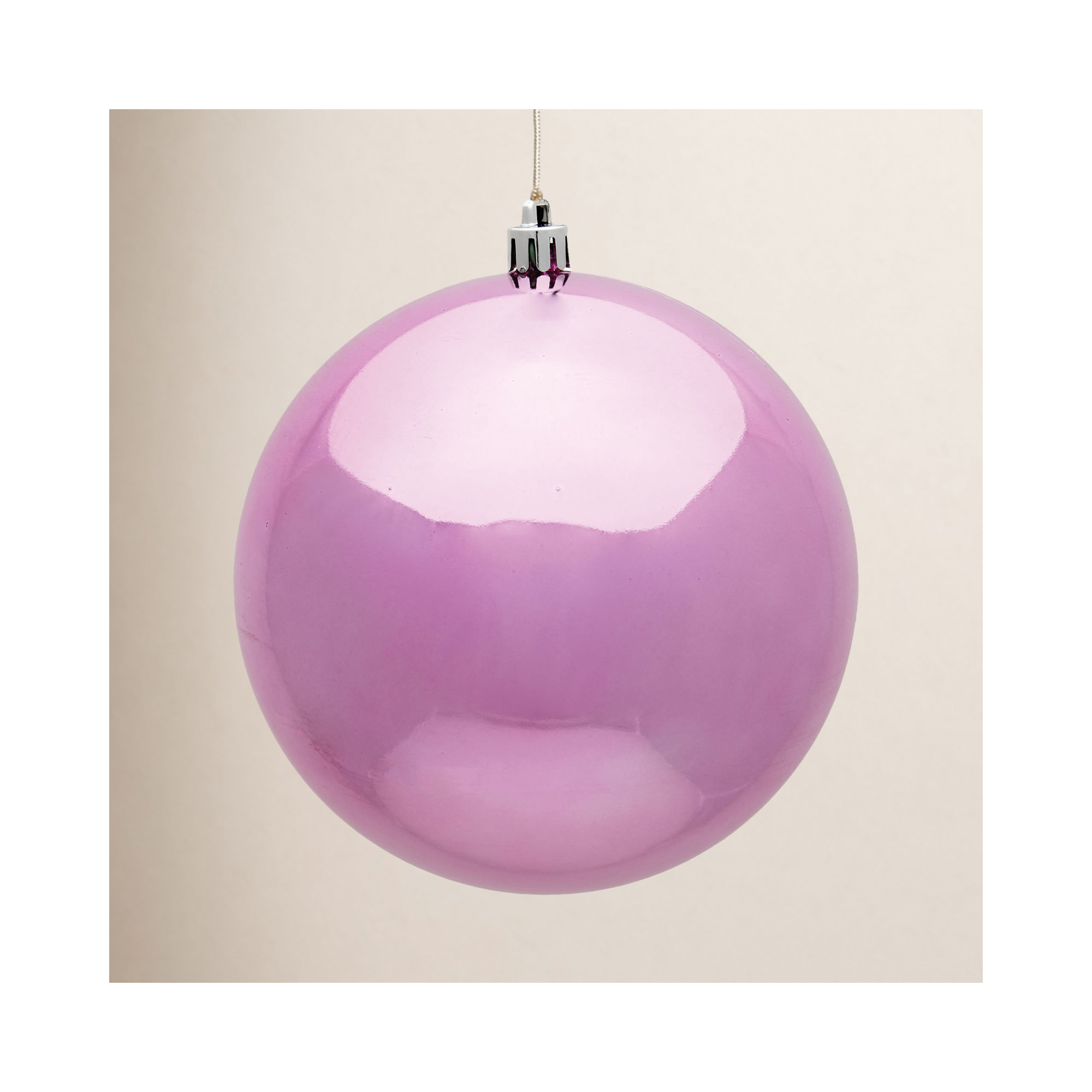 Holiday Décor Ball Ornament, Mocha Glitter, 2.75" H x 2.75" W x 2.75" D