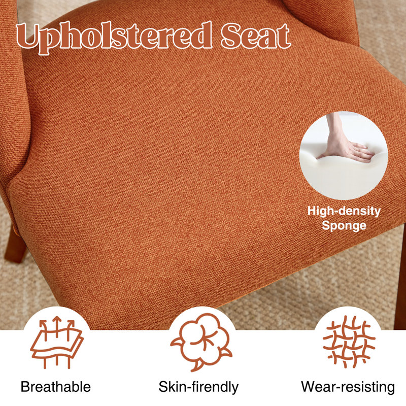 35.9918cm H Side Chair, Orange