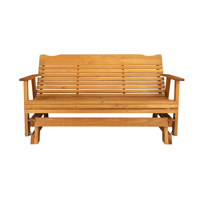 5 Ft. Cedar Glider, Amish-made, Red