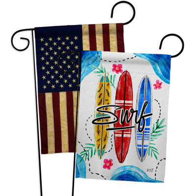 Double Sided 18.5'' H x 13'' W Polyester Garden Flag