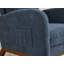 Chaise berçante rembourrée avec repose-pieds rétractable-1109750391