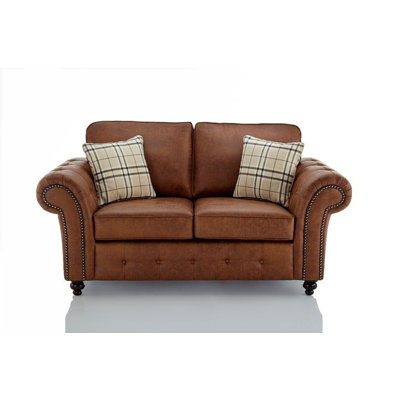 Delmar 3 Seater Faux Leather Sofa