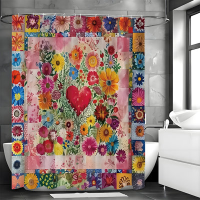 Rideaux de douche avec crochets inclus