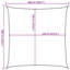 Voile pare-soleil Vidaxl 1,75 oz / pi² PEHD-113666074-113666059