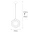 Luminaire suspendu géométrique 1 lumière Kason-1287087884-1287087885