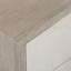 Lunula 2 - Drawer Nightstand in Flaxen/Vellum/Sand Gray
