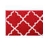 Tapis rouge/blanc touffeté à treillis géométrique Sera-442673948