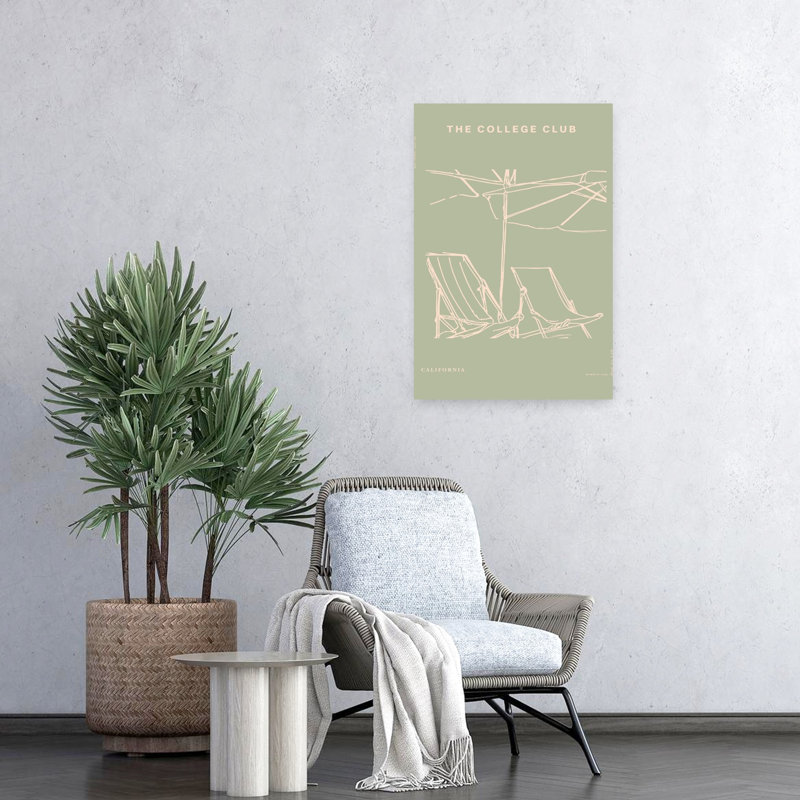 Thecollegeclubno29 Minimalist Coastal Wall Art Print 1 Piece Wrapped Canvas Wall Art, 60.96cm H x 40.64cm W