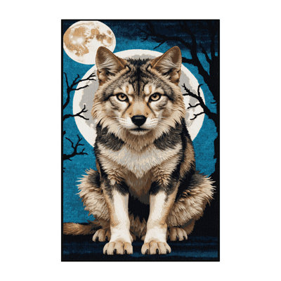 Washable Lykoi Cats Area Rug