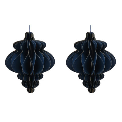 24cm Abstract Paper / Cardboard Bauble