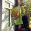 Polyester 40 x 28 po à 2 côtés printemps fox drapeau maison