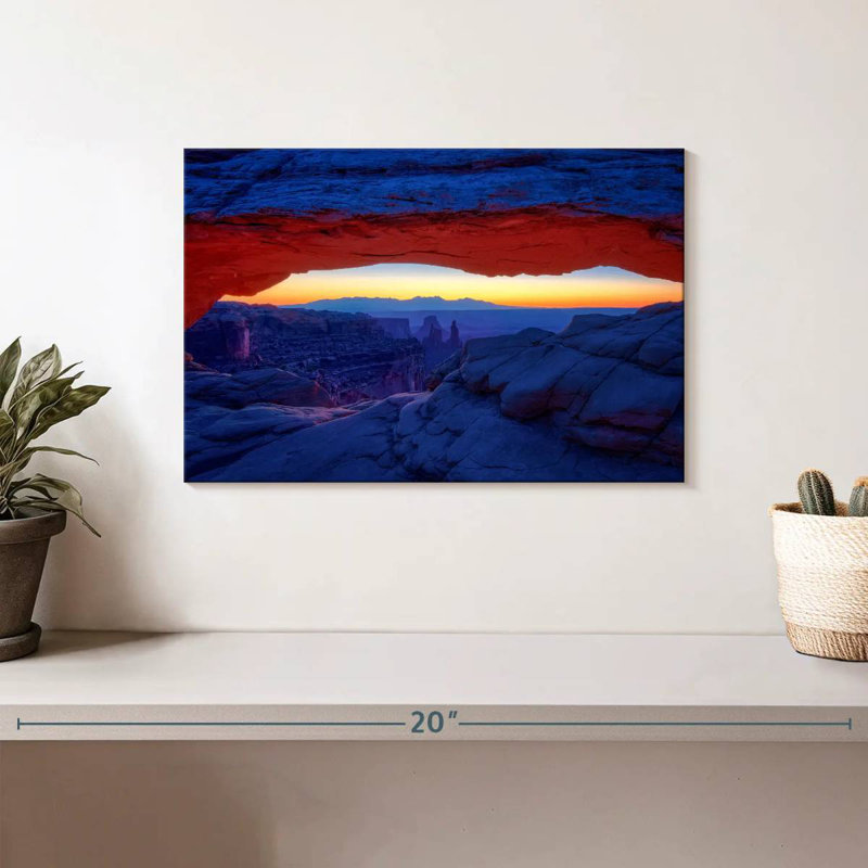 Alvord Sunset Under Mesa Arch, 8" H x 12" W