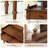 Nut-brown Rectangular Solid Wood Writing desk with drawers desk-151611569