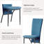 Massapequa Upholstered High Backrest Dining Chairs-1815651194