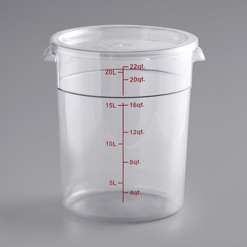 Choix 22 pte Contenant et couvercle de rangement en polycarbonate transparent