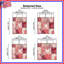 Couvre-lit matelassé à motif de carrés roses abstraits toutes tailles-126684652