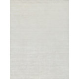 Catalina handloomed Wool/Bamboo Silk Ivory Area Rug