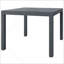Table d'extérieur, table d'extérieur rectangulaire en aluminium