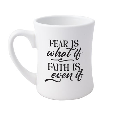 Fear Is «What If», tasse à café de designer Faith Is, 19 oz