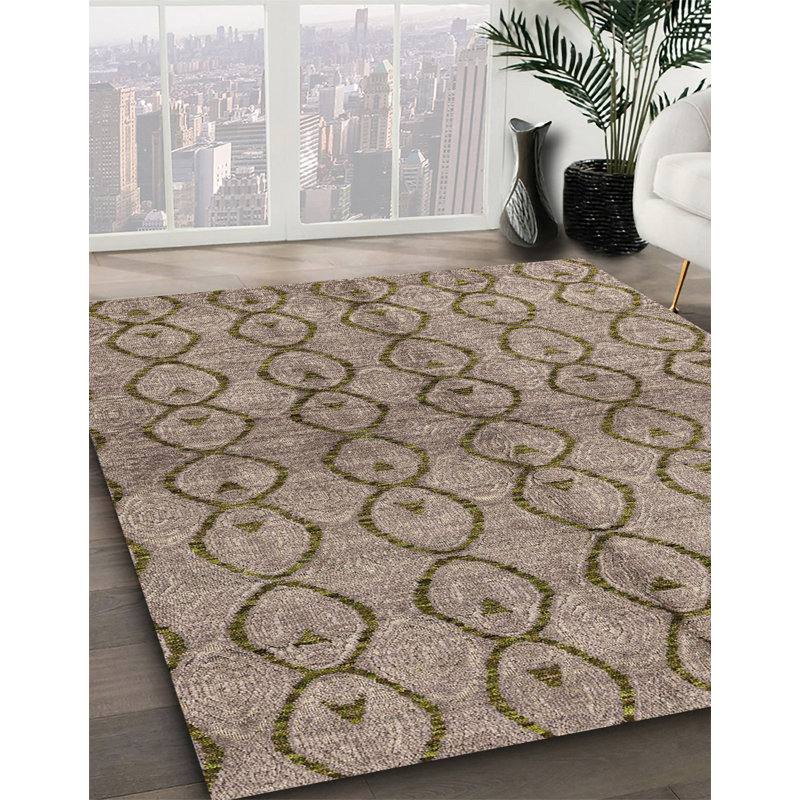 Tapis abstrait moderne 4757, Carré 8 pi