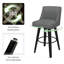 Tabourets de comptoir pivotants avec cadre en bois massif George Oliver Loriell-1337461394-1334114382-1334114383