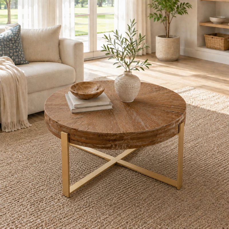 Table basse Ariarna, Or