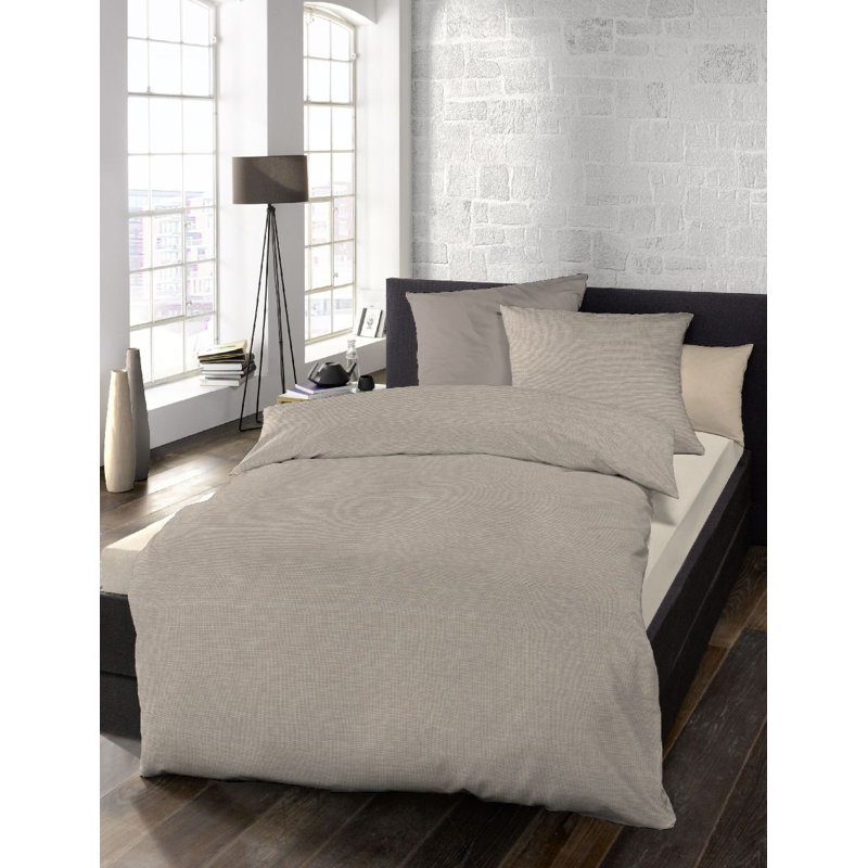 Select 100% Cotton 100 TC Duvet Cover Set, Tobacco, 155 x 220 cm - 1 Pillowcase (80 x 80 cm)