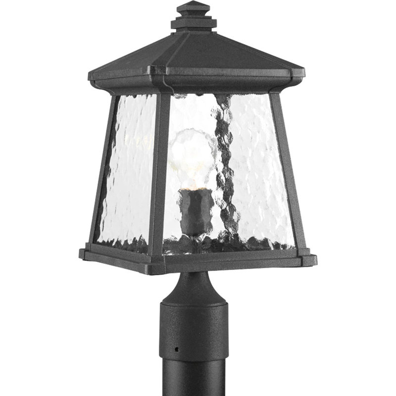 Tête de lanterne noire à 1 lumière H 16,5 po Rawson